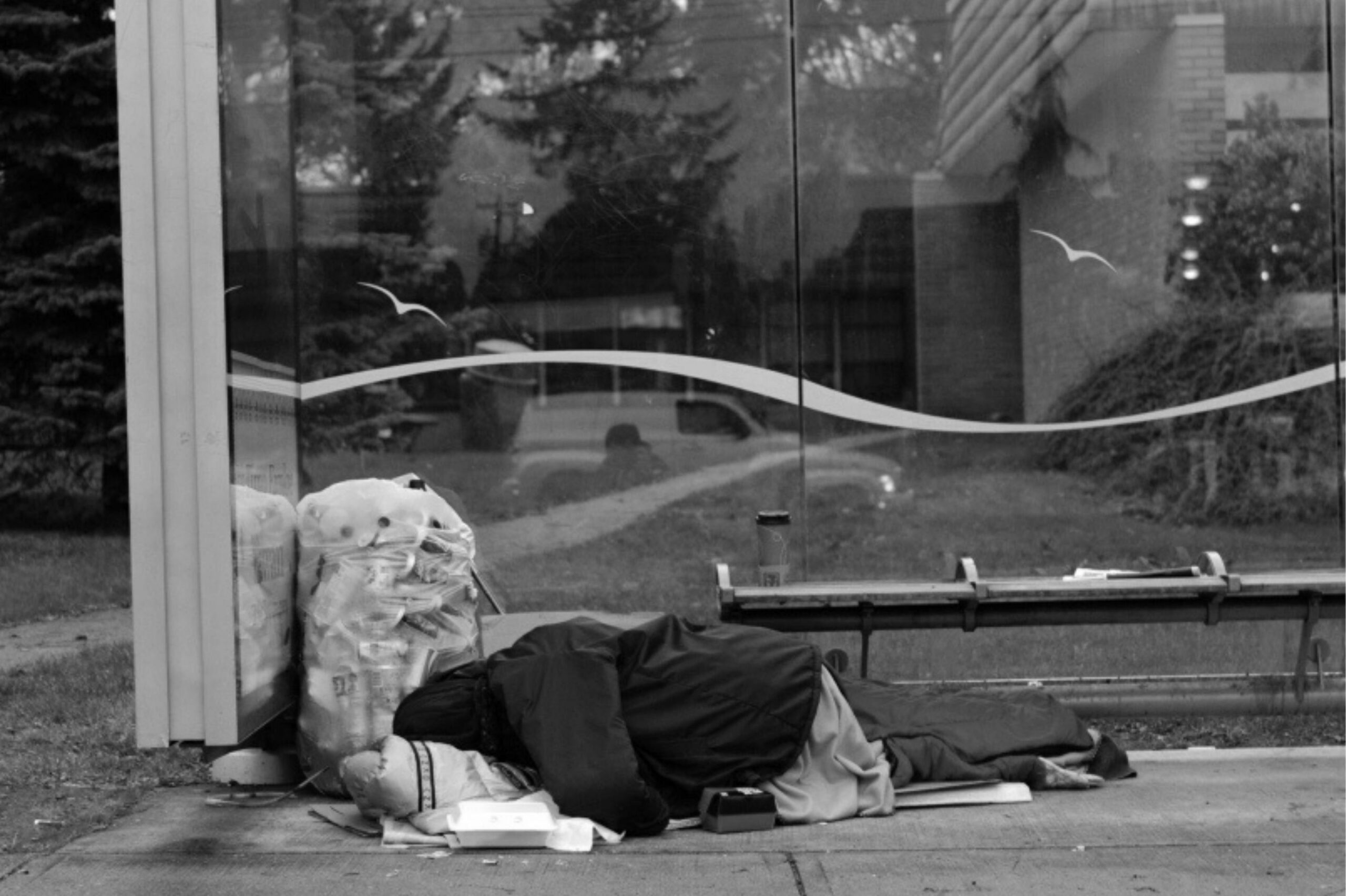 Sleeping on the street in Vancouver